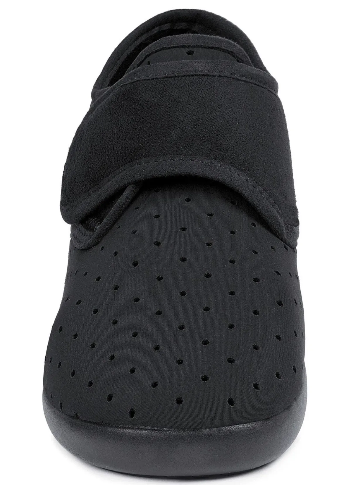 Clearance BADER Aerosoft® Flex Stretch-Klettslipper von Jürgen Hirsch® SCHWARZ