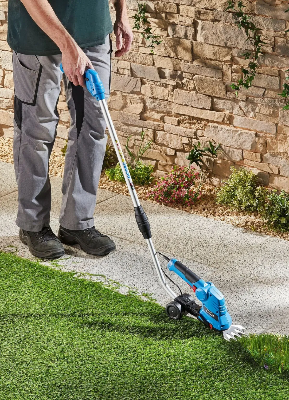 Best GÜDE Akku-Gartenpflege-Set BLAU-SCHWARZ