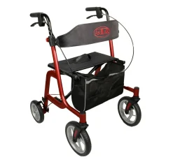 New BADER Alu-Rollator ROT