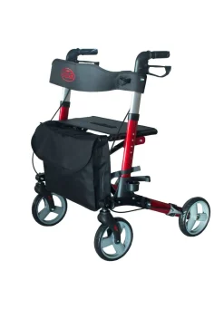 BADER Alu-Rollator mit Premium-Ausstattung ROT