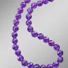 Best BADER Amethyst-Halskette mit facettierten Kugeln