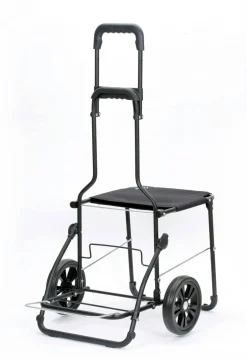 New BADER Andersen Einkaufsroller mit Sitzmöglichkeit GRAU
