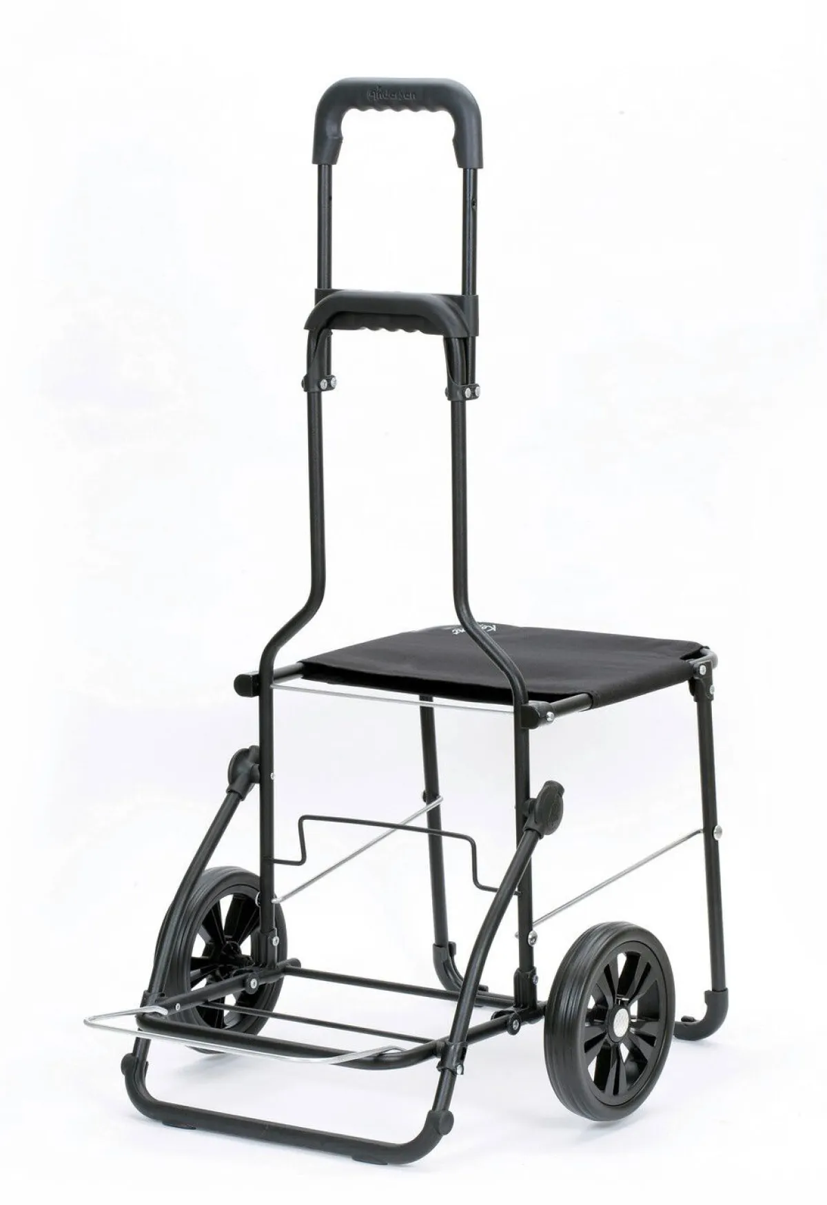 New BADER Andersen Einkaufsroller mit Sitzmöglichkeit GRAU