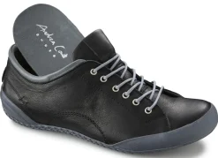 New BADER Andrea Conti, klassische Damen-Schnürschuhe, mit herausnehmbarem Lederfußbett SCHWARZ