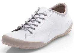 Online BADER Andrea Conti, klassische Damen-Schnürschuhe, mit herausnehmbarem Lederfußbett WEISS