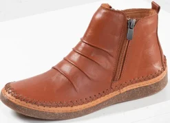 Discount ANDREA CONTI , klassische Damen-Boots, mit herausnehmbarem Fußbett COGNAC