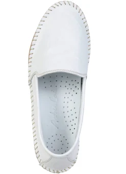 Online BADER Andrea Conti, klassische Damen-Slipper, Weite G, mit herausnehmbarem Fußbett WEISS
