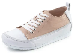 Discount ANDREA CONTI , leichte Damen-Sneaker, Weite G, mit herausnehmbarem Fußbett BEIGE
