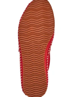 Clearance BADER Andrea Conti, leichte Damen-Slipper, mit Gummizug ROT
