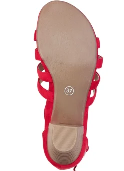 Hot ANDREA CONTI , modische Damen-Sandaletten, Weite G, mit Gummizug ROT