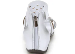 BADER Andrea Conti, modische Damen-Sandalen, aus Leder SILBER