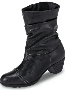 Hot BADER Andrea Conti, modische Damen-Stiefeletten, Winterschuhe, mit Reißverschluss SCHWARZ