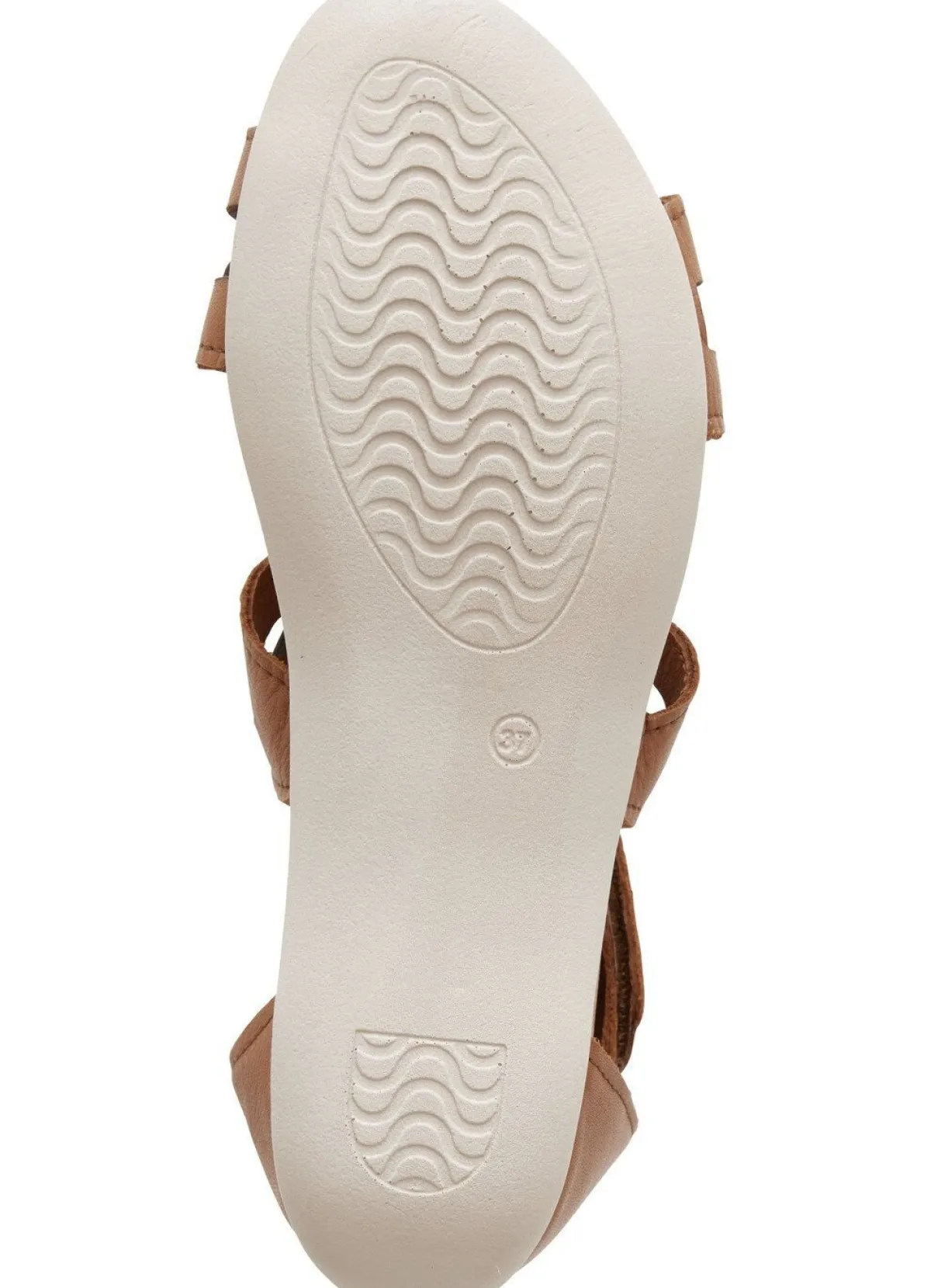 Discount BADER Andrea Conti, modische Damen-Sandalen, aus Leder COGNAC