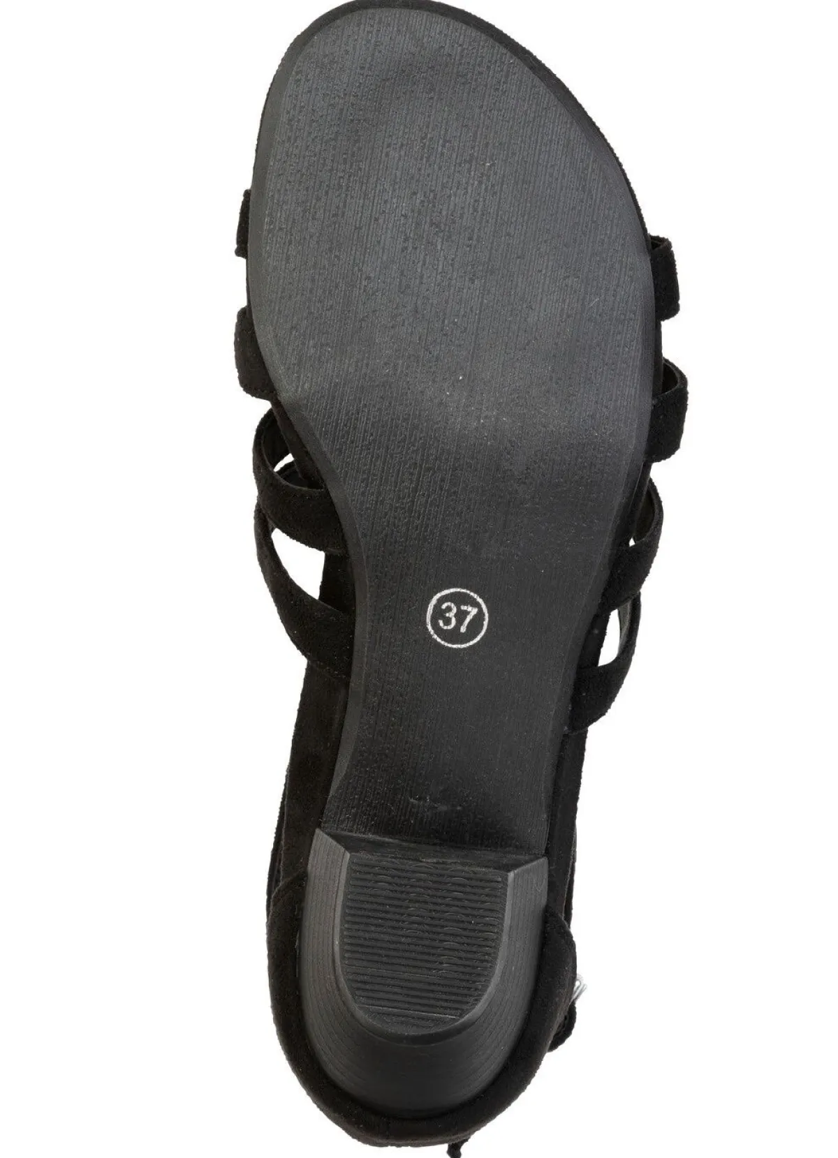 Outlet ANDREA CONTI , modische Damen-Sandaletten, Weite G, mit Gummizug SCHWARZ
