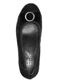New ANDREA CONTI , schicke Damen-Pumps, mit Gummizug SCHWARZ