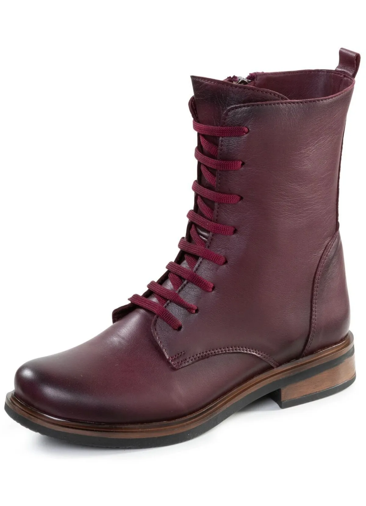 Discount ANDREA CONTI Schnür-Stiefelette aus Rind-Nappaleder BURGUND