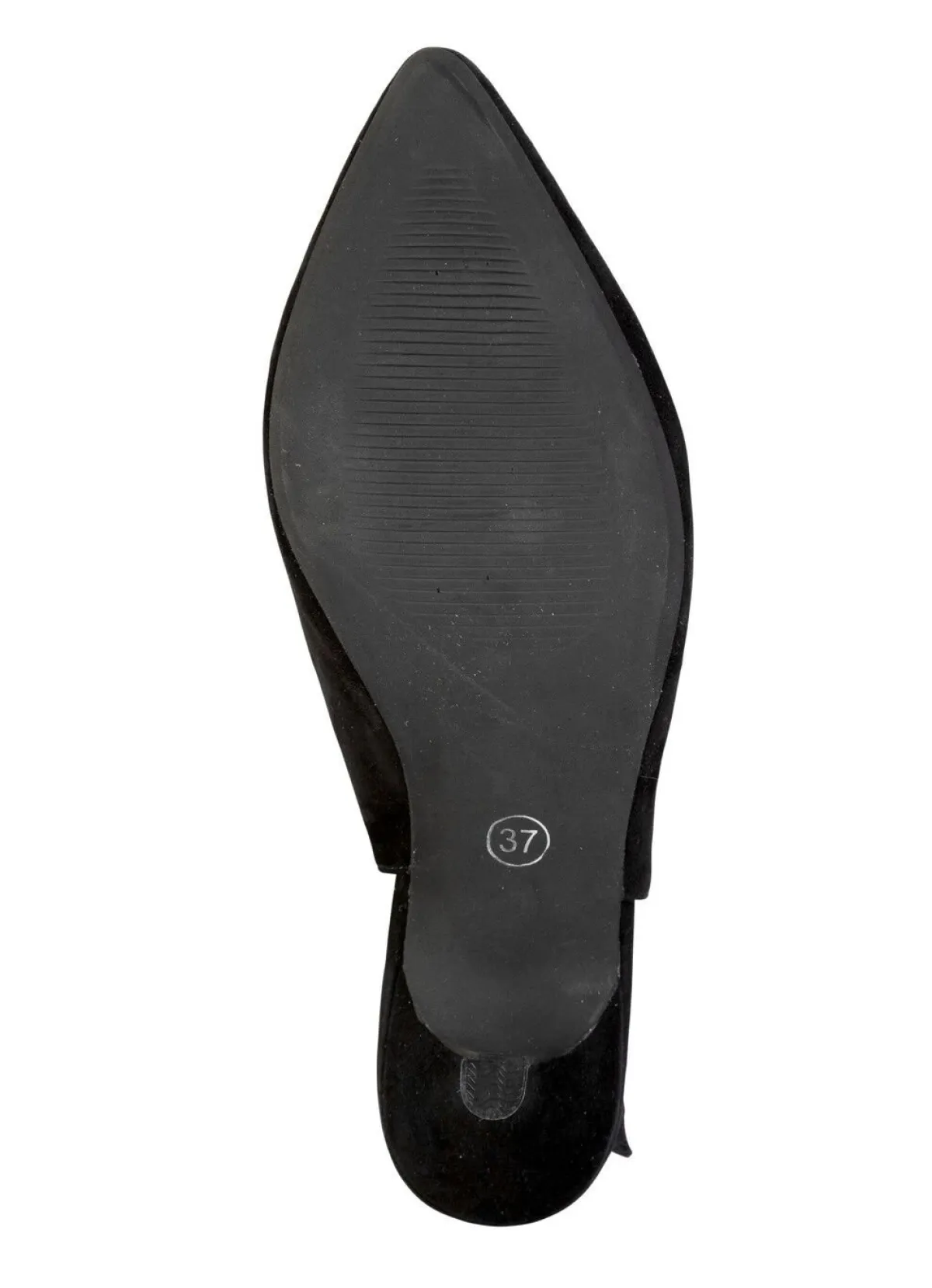 Hot BADER Andrea Conti Sling-Pumps aus weichem Samt-Chevreauleder SCHWARZ