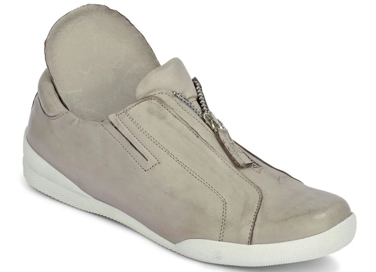 Sale ANDREA CONTI Slipper mit praktischem Reißverschluss KIESEL