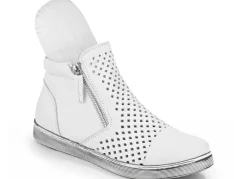 Sale ANDREA CONTI , sommerliche Damen-Stiefeletten, mit herausnehmbarem Fußbett WEISS