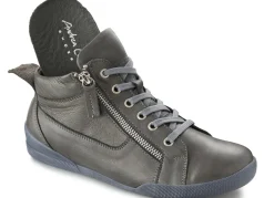 Best ANDREA CONTI , sportive Damen-Boots, mit herausnehmbarem Fußbett GRAU