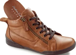 Online ANDREA CONTI , sportive Damen-Boots, mit herausnehmbarem Fußbett COGNAC