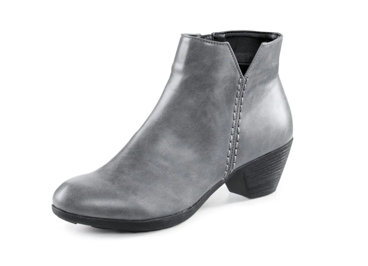 Discount ANDREA CONTI , trendige Damen-Stiefeletten, mit Reißverschluss GRAU
