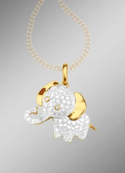 Online BADER Anhänger Elefant mit 71 Diamanten