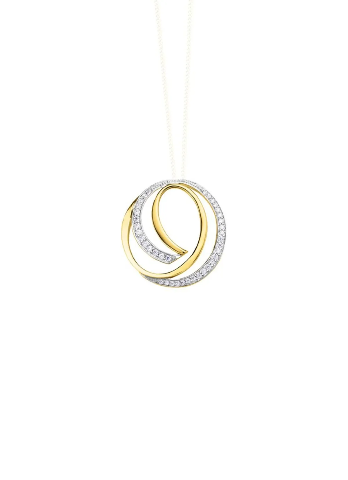 BADER Anhänger in Bicolor mit Zirkonia