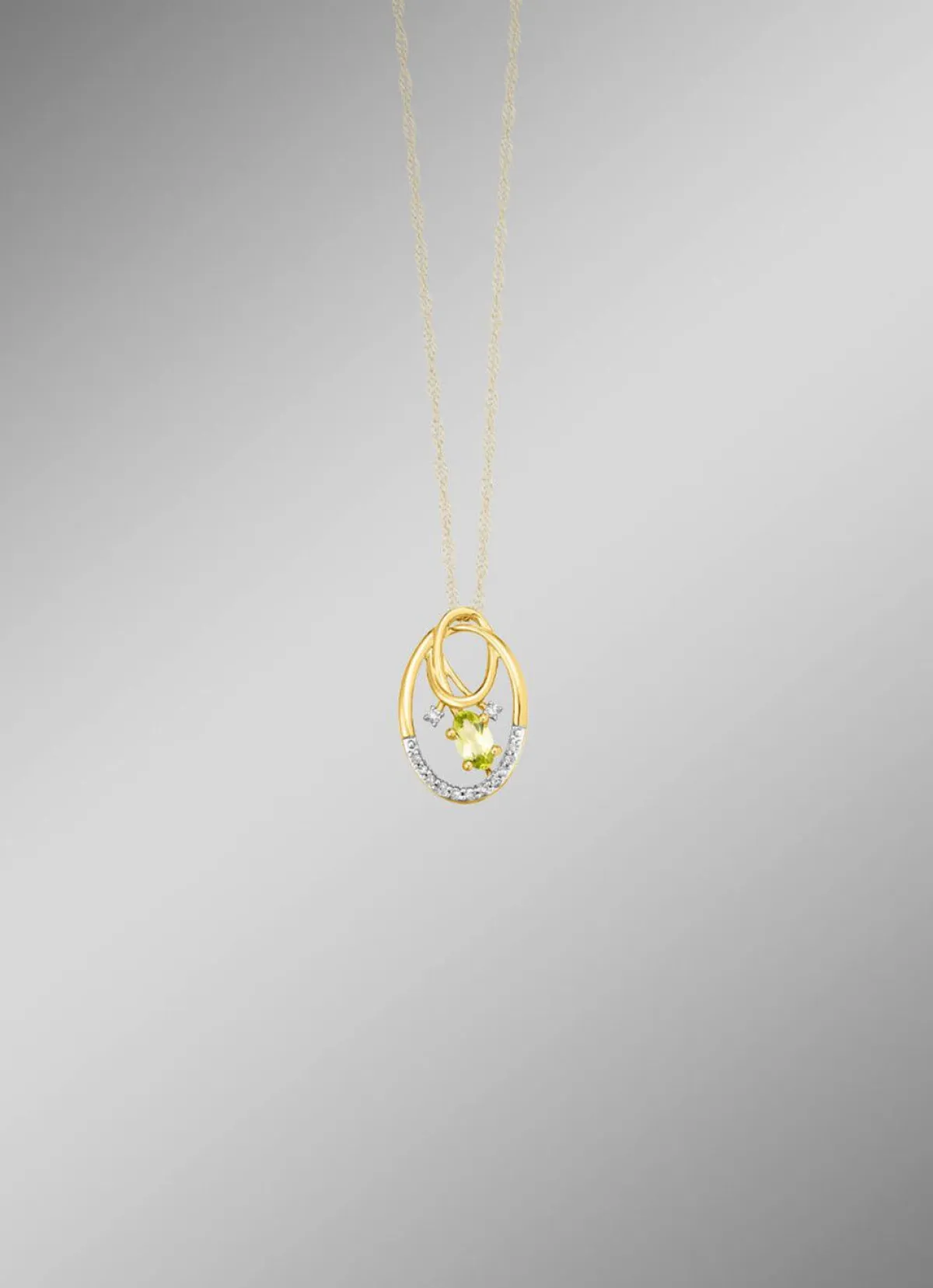 New BADER Anhänger mit Brillanten und Peridot