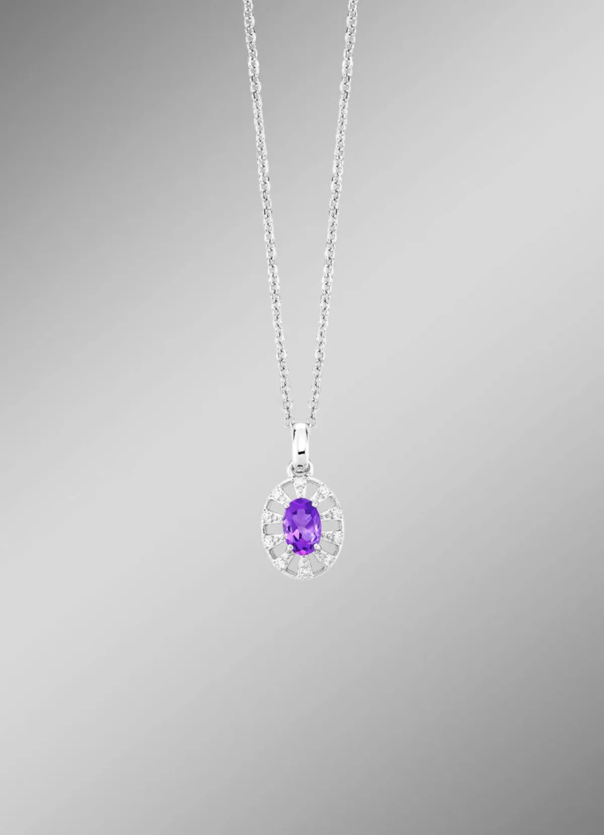 Outlet BADER Anhänger mit echt Amethyst und synth. Zirkonia