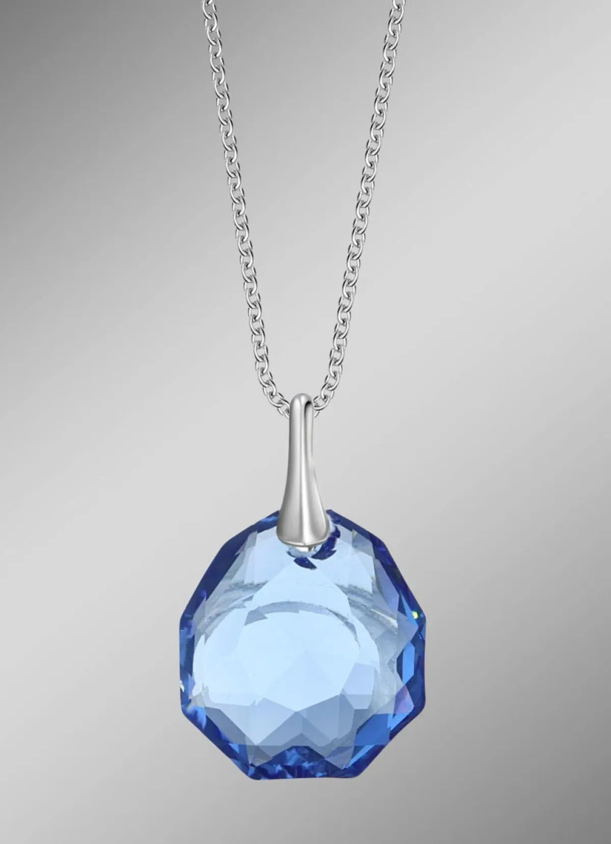 BADER Anhänger mit Swarovski®-Kristall und Ankerkette