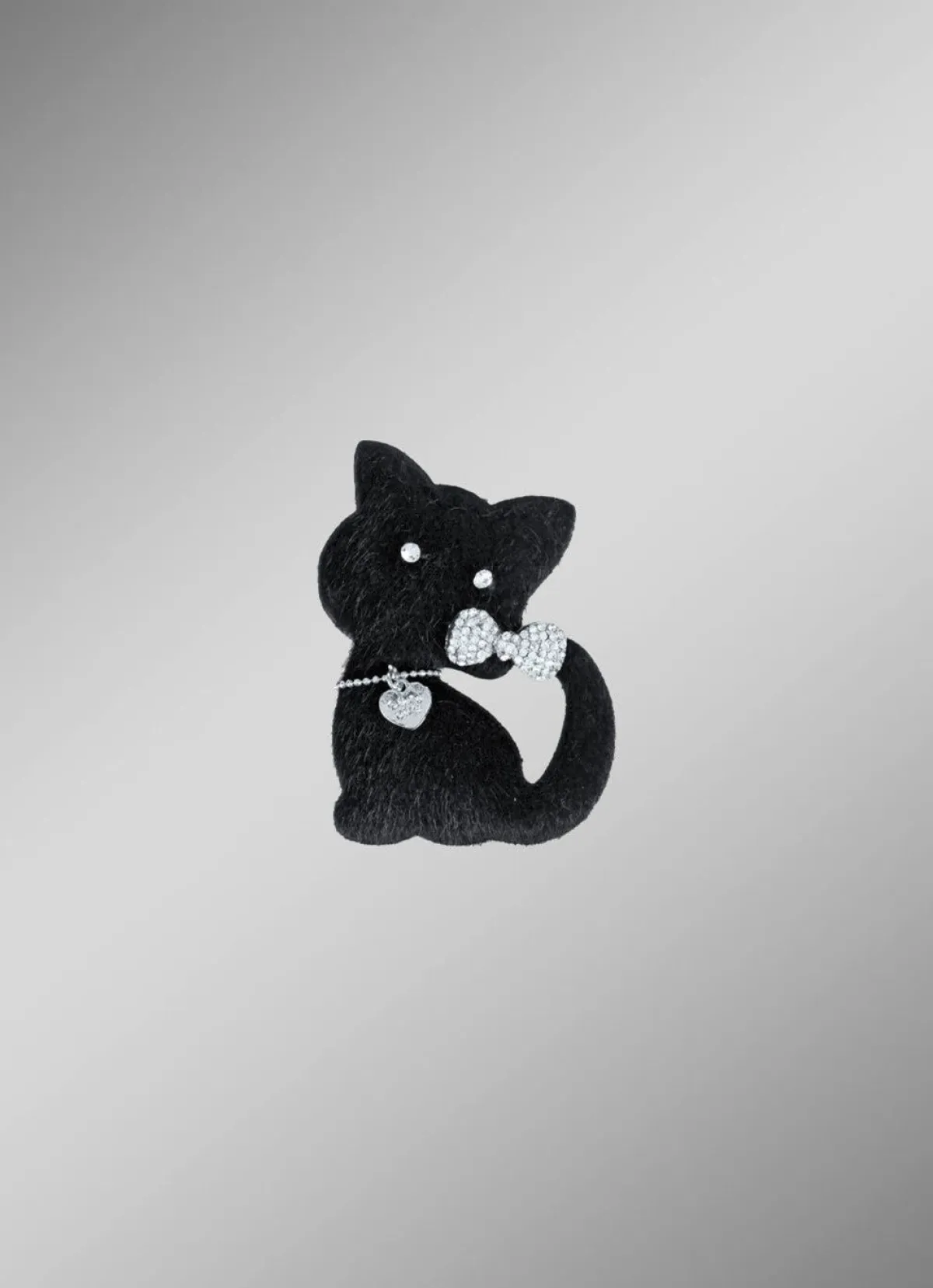 Clearance BADER Anstecknadel "Katze" SCHWARZ