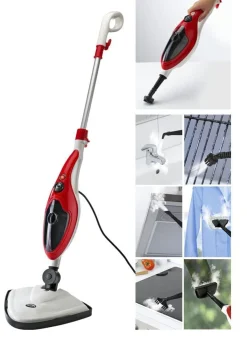 Outlet BADER Aqua Laser Dampfreiniger für eine gründliche Reinigung und Desinfektion WEISS-ROT