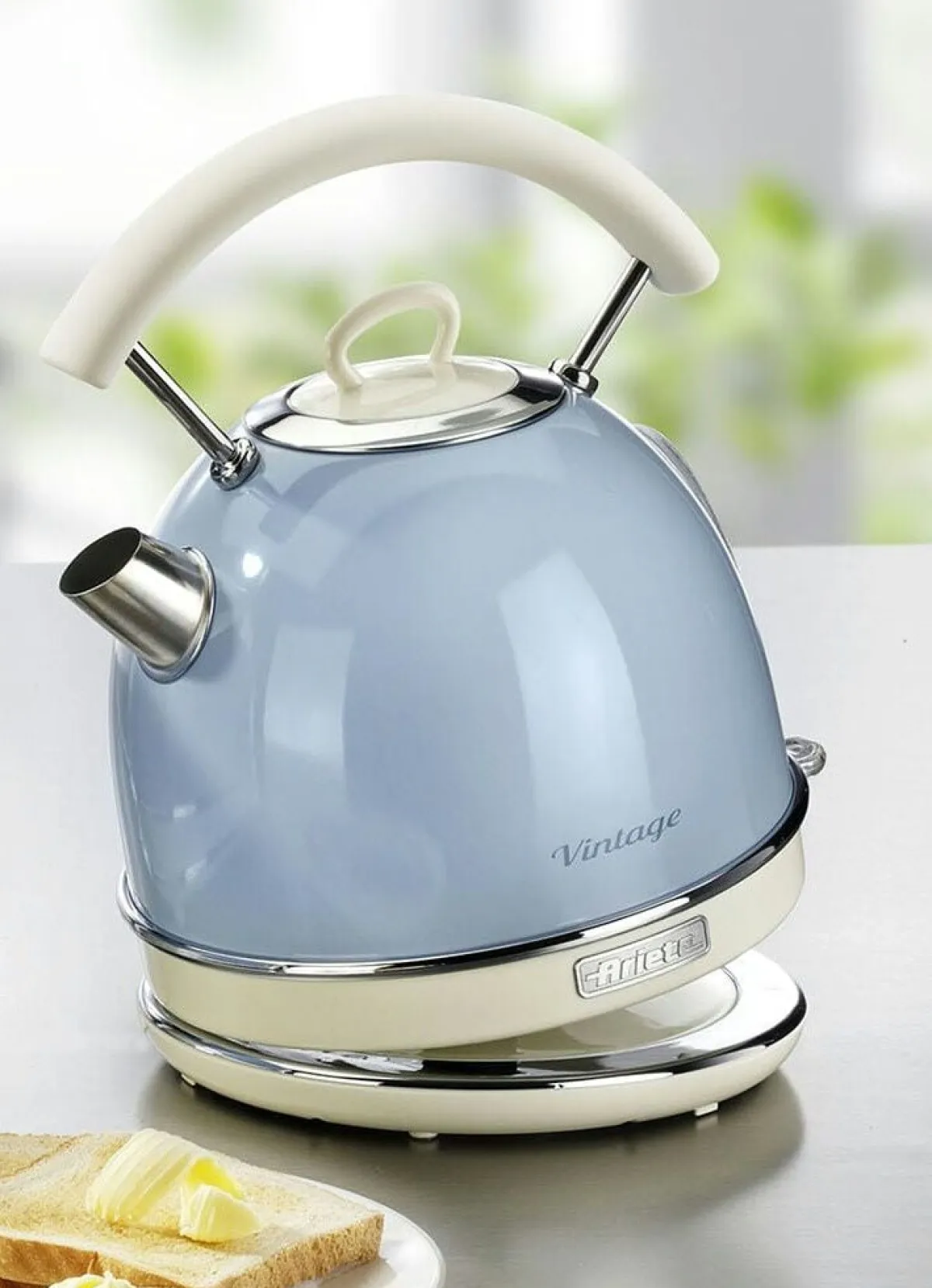 BADER Ariete Wasserkocher mit Kalkfilter BLAU