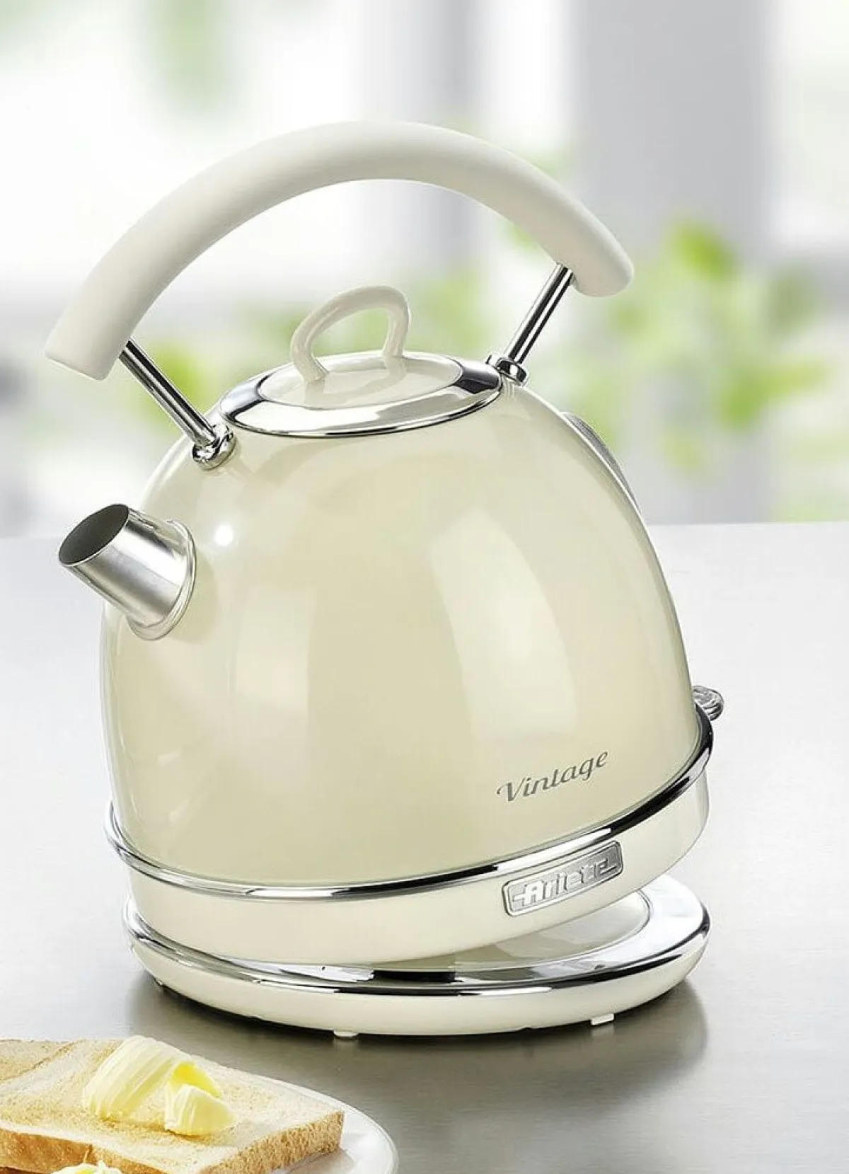 Outlet BADER Ariete Wasserkocher mit Kalkfilter CREME