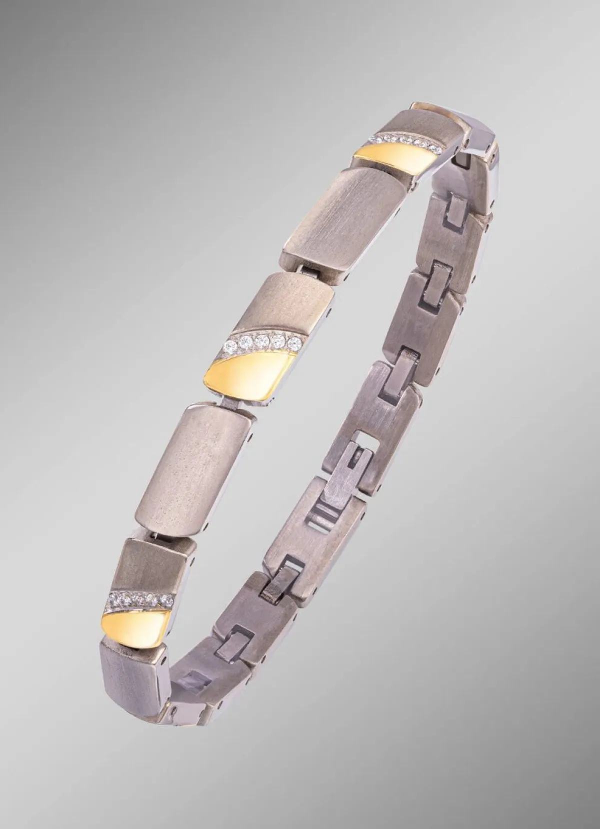 Outlet BADER Armband in Bicolor mit synth. Zirkonia