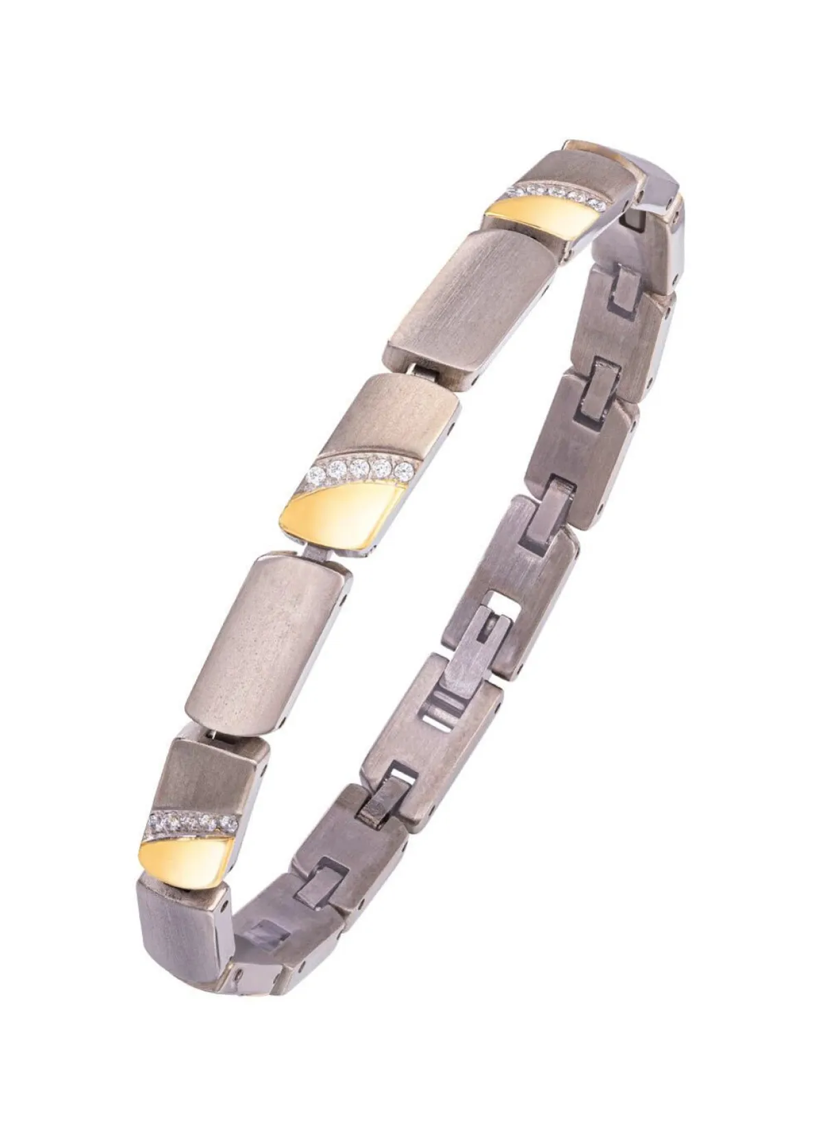 Outlet BADER Armband in Bicolor mit synth. Zirkonia