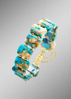 Sale BADER Armband mit beh. Türkis und beh. Perlmutt