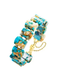 Sale BADER Armband mit beh. Türkis und beh. Perlmutt