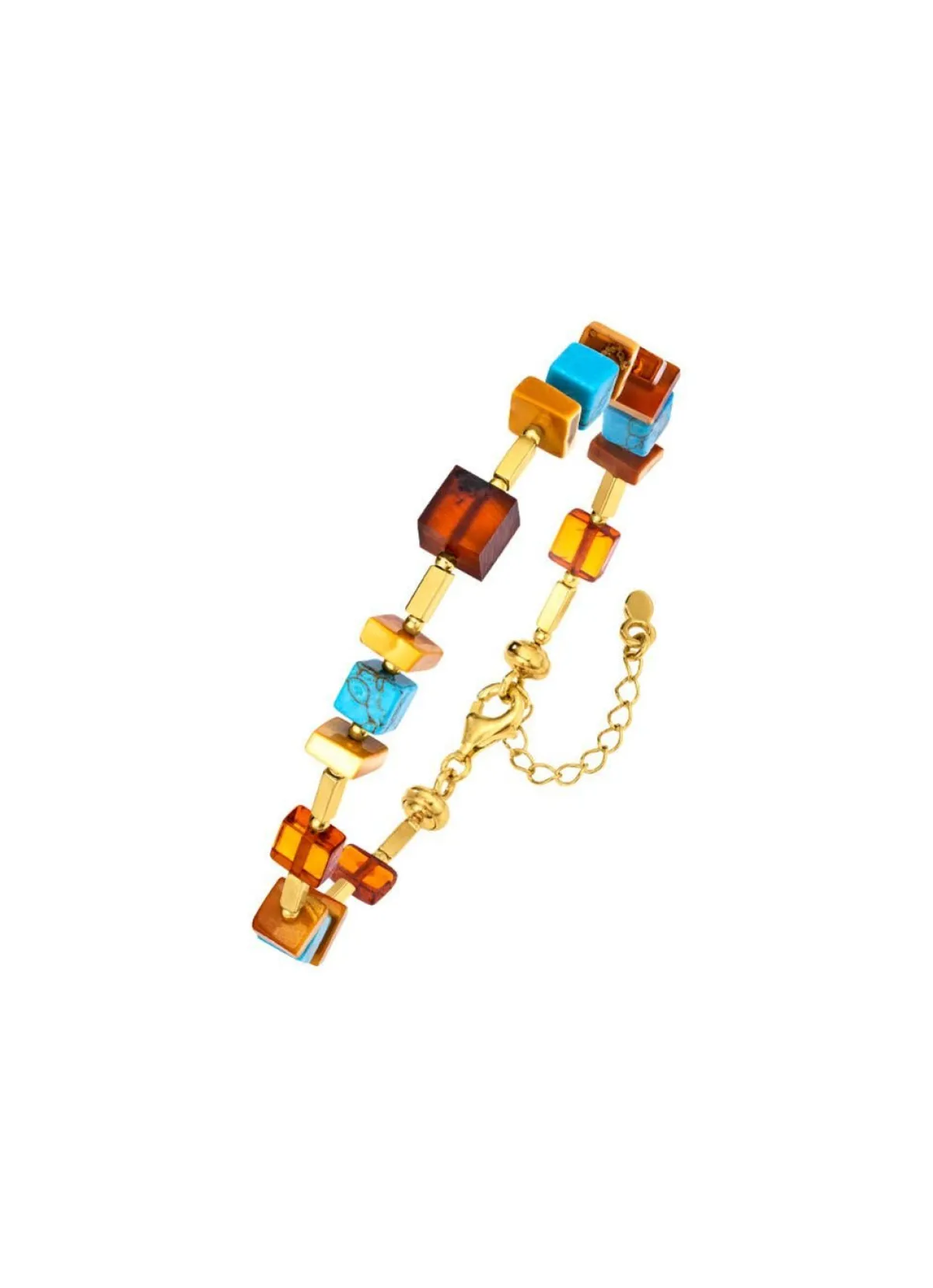 Clearance BADER Armband mit Bernstein und Türkis