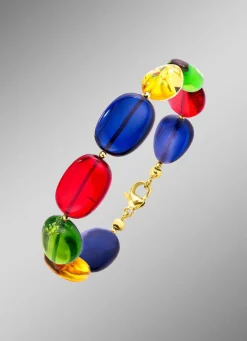BADER Armband mit echt Bernstein in Multicolor