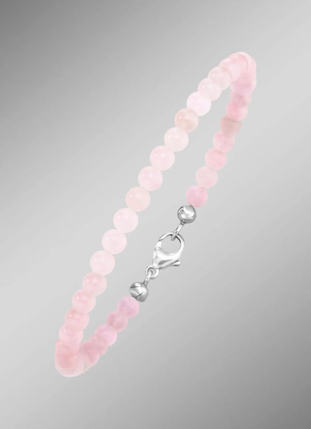 New BADER Armband mit echtem Rosenquarz
