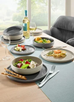 Sale Arte Viva 12-teiliges Tafel-Service aus Markensteinzeug BEIGE