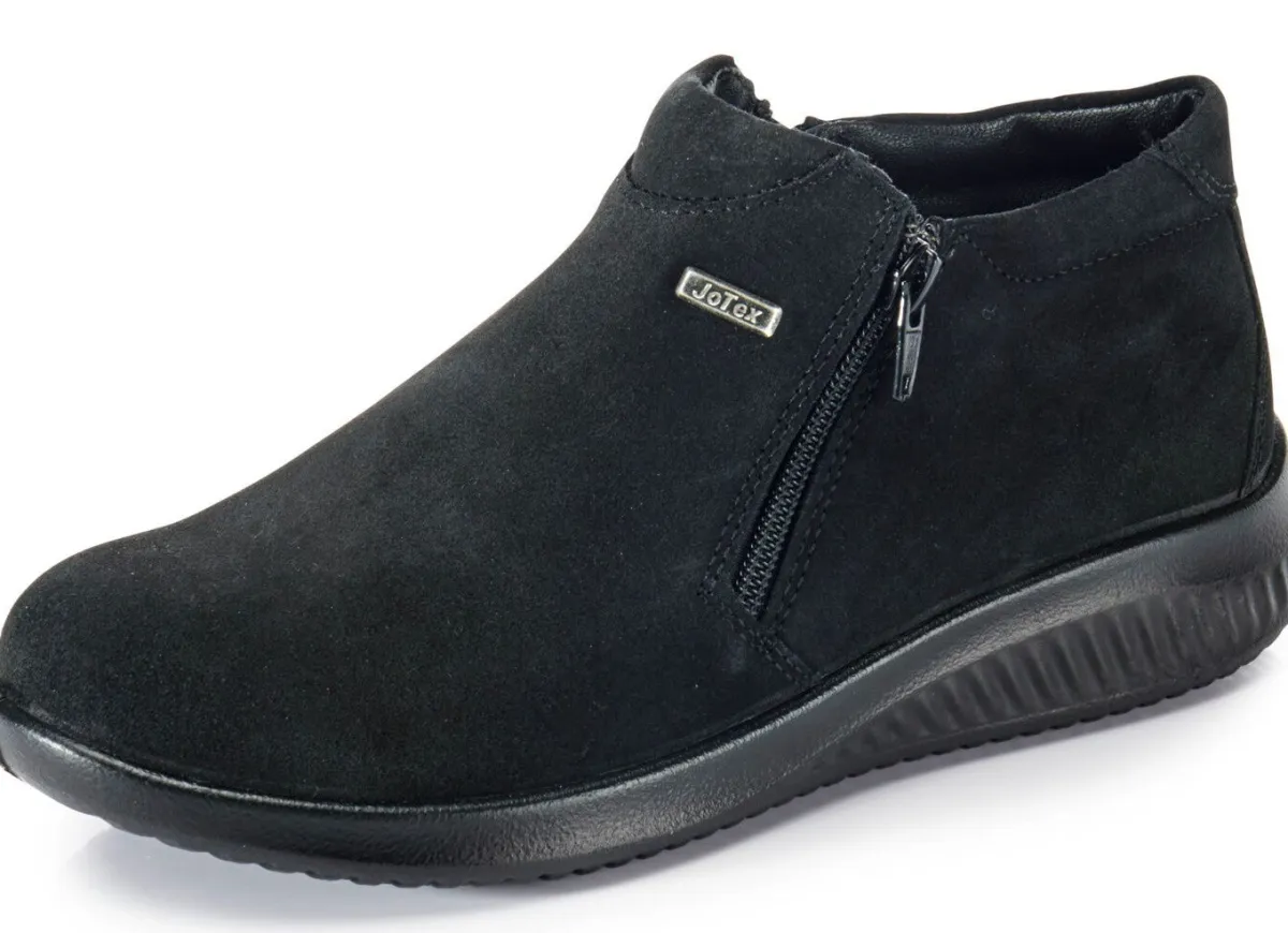 Online BADER Atmungsaktive Damen-Boots, Winterschuhe, Weite K, mit Reißverschluss SCHWARZ