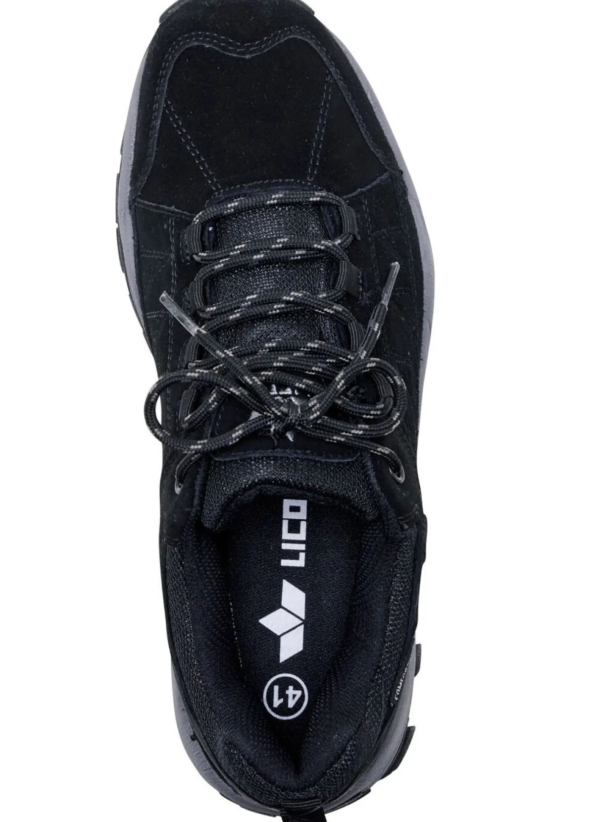 Discount BADER Atmungsaktive Herren-Schnürschuhe, mit herausnehmbarem Fußbett SCHWARZ
