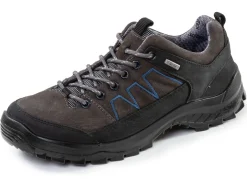 Clearance BADER Atmungsaktive Herren-Schnürschuhe, Weiite K, mit herausnehmbarem Fußbett DUNKELGRAU-SCHWARZ