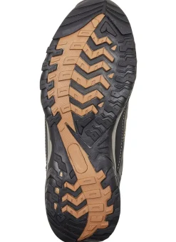 Discount BADER Atmungsaktive Herren-Schnürschuhe, mit herausnehmbarem Fußbett GRAU-SCHWARZ-COGNAC