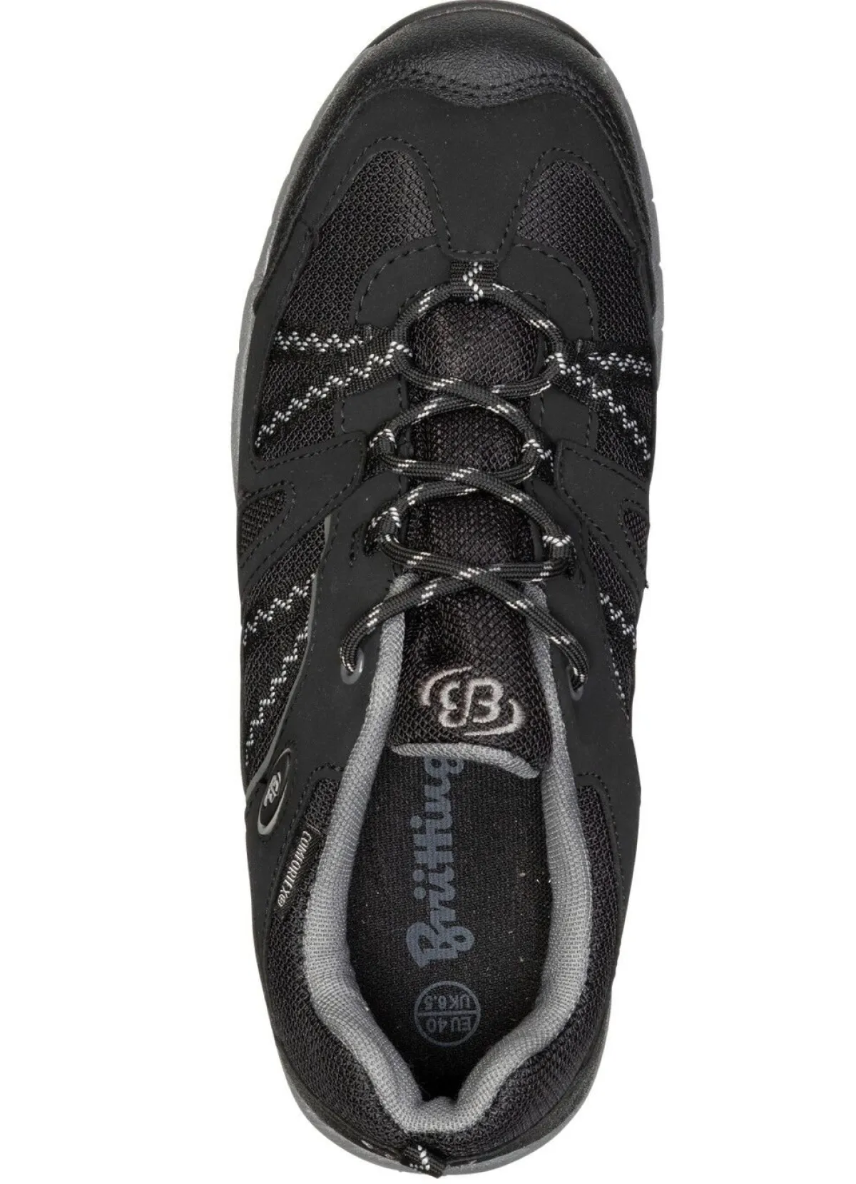 Outlet BADER Atmungsaktive Herren-Sneaker, mit Klimamembrane SCHWARZ-GRAU