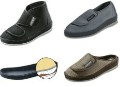 BADER Atmungsaktiver Klima-Klettschuh mit Filzschalensohle