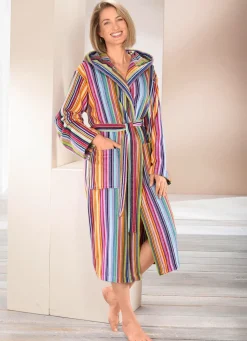 Best LAURINA Bademantel mit Kapuze MULTICOLOR